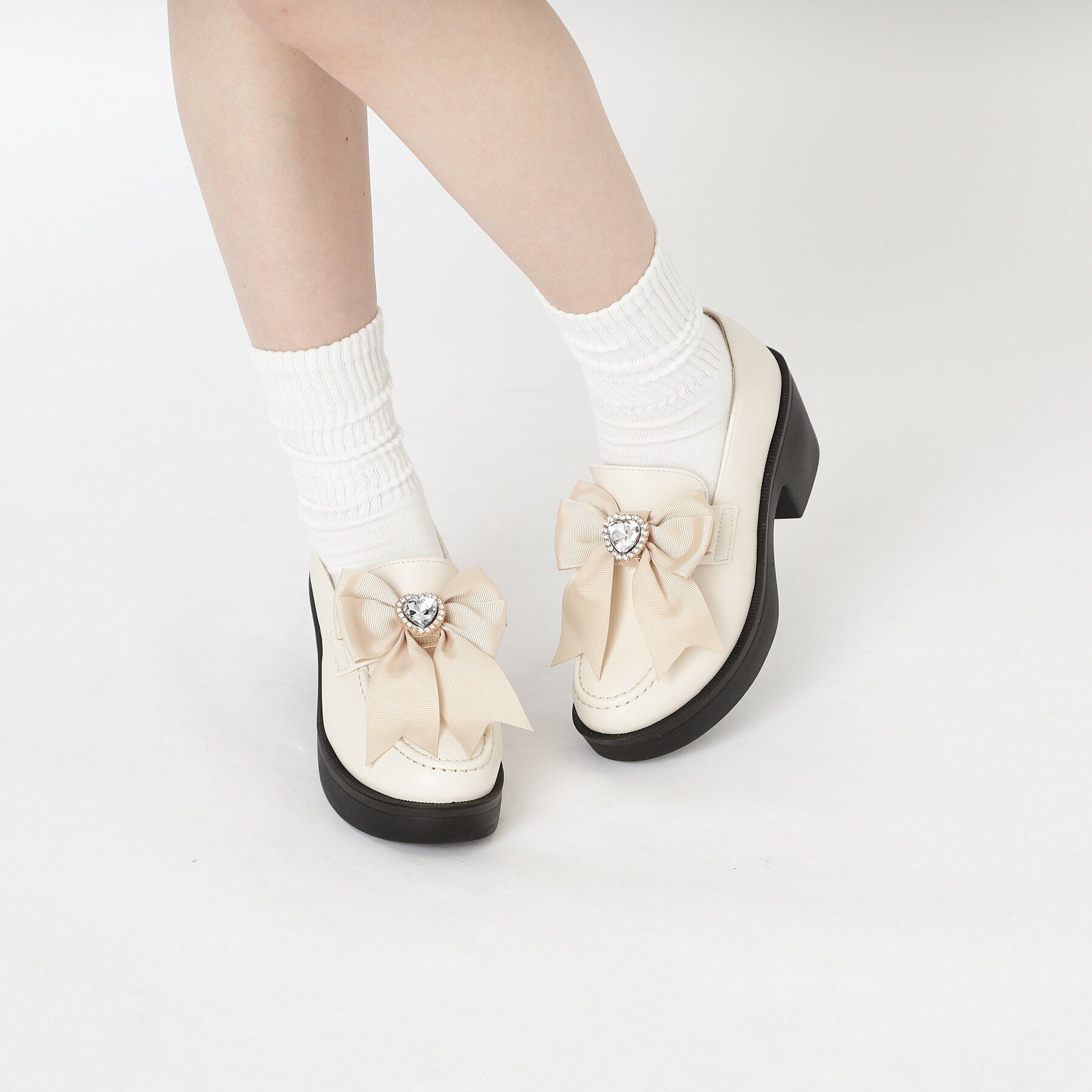 csT&P「2WAYガーリーリボンボリュームローファー」|パンプス|