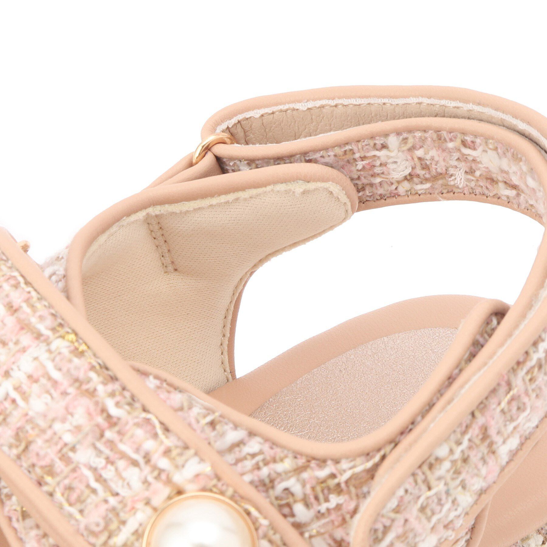 ESPERANZA「ツイードパール調厚底スポーツサンダル 24SS」|サンダル|