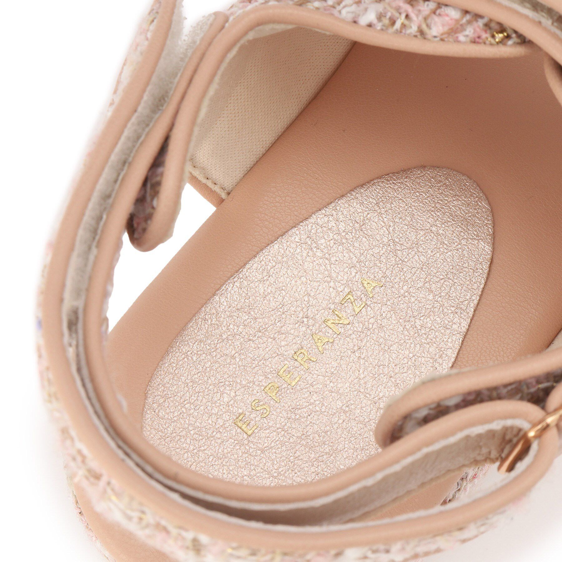 ESPERANZA「ツイードパール調厚底スポーツサンダル 24SS」|サンダル|