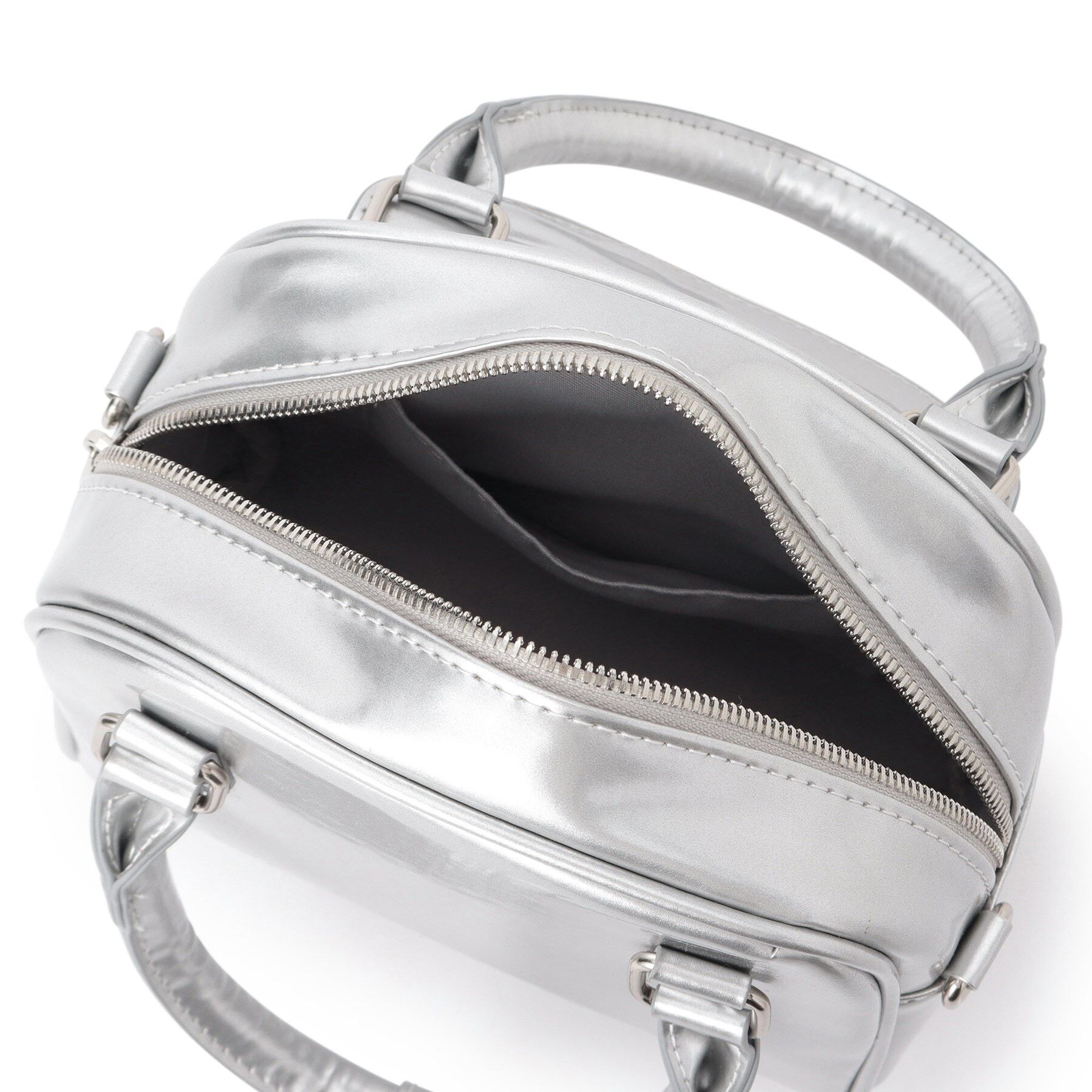 Ober Tashe「エナメル調2WAYミニボストン」|ボストンバッグ|