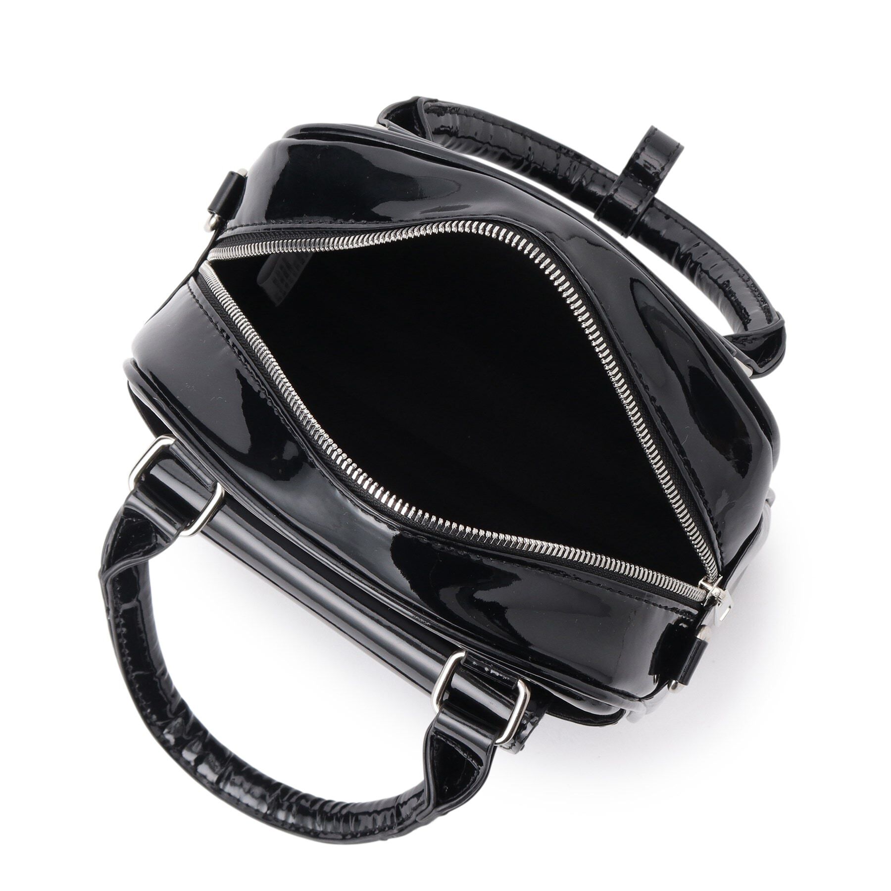 Ober Tashe「エナメル調2WAYミニボストン」|ボストンバッグ|