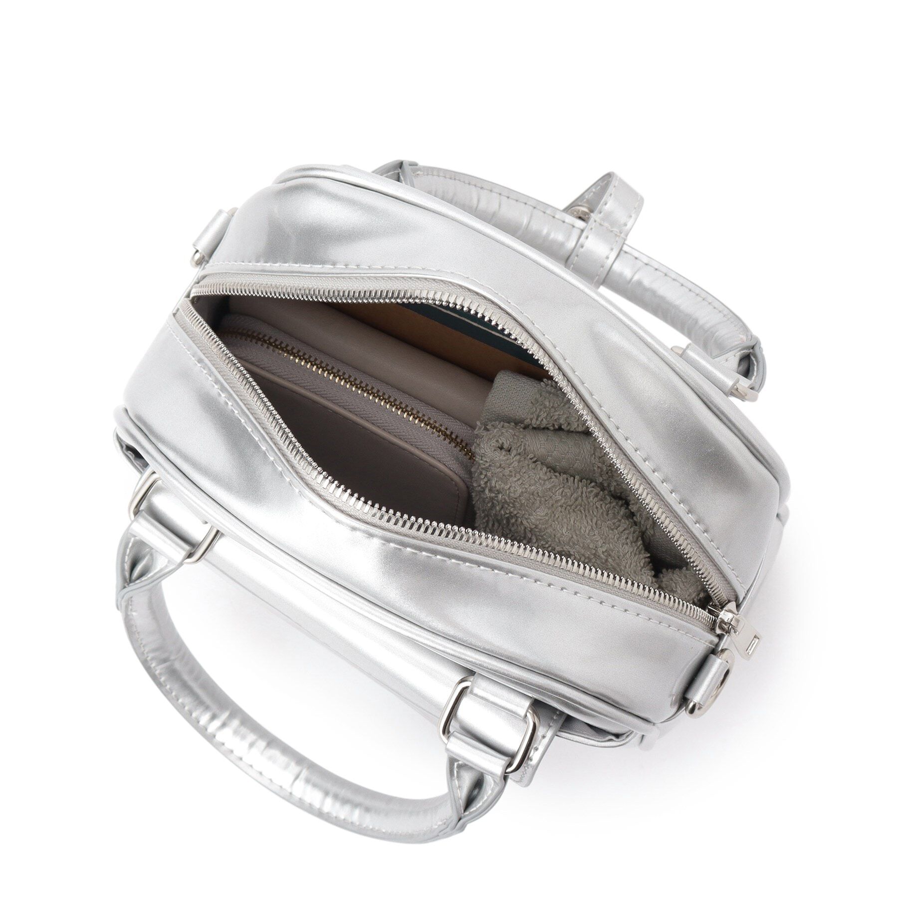 Ober Tashe「エナメル調2WAYミニボストン」|ボストンバッグ|