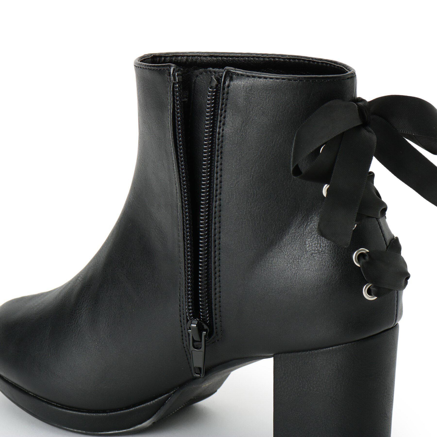 csT&P「バックリボンレースアップブーツ」|ショートブーツ|