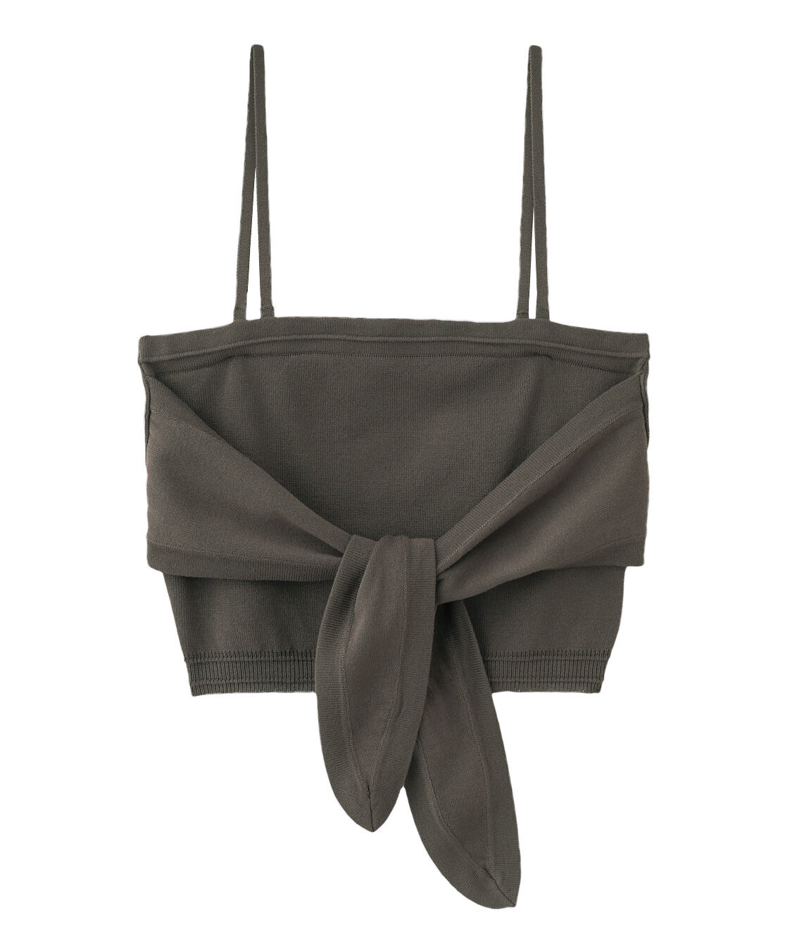 COCO DEAL「リボンディテールニットビスチェ」|その他|チャコール