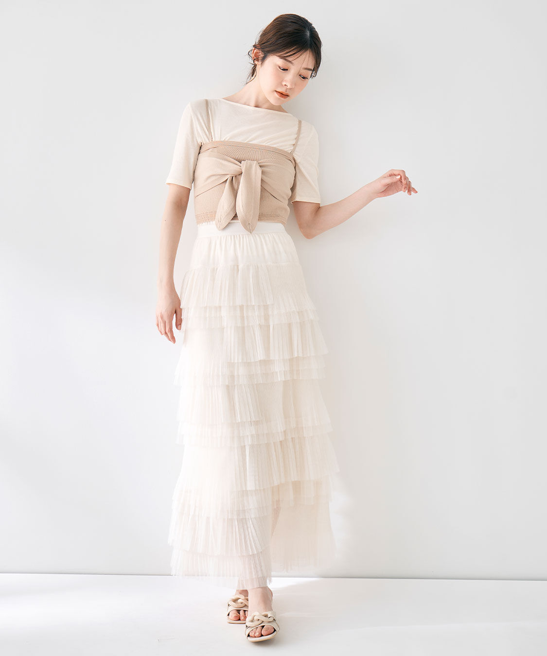 COCO DEAL「リボンディテールニットビスチェ」|その他|