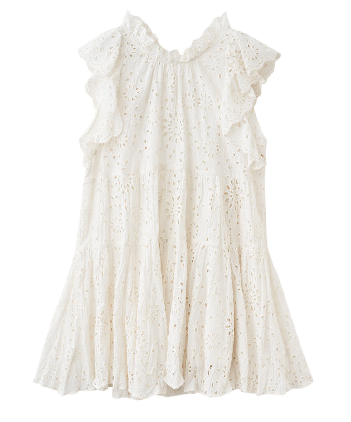 COCO DEAL「エンブロイダリーティアードミニワンピース」|ワンピース|