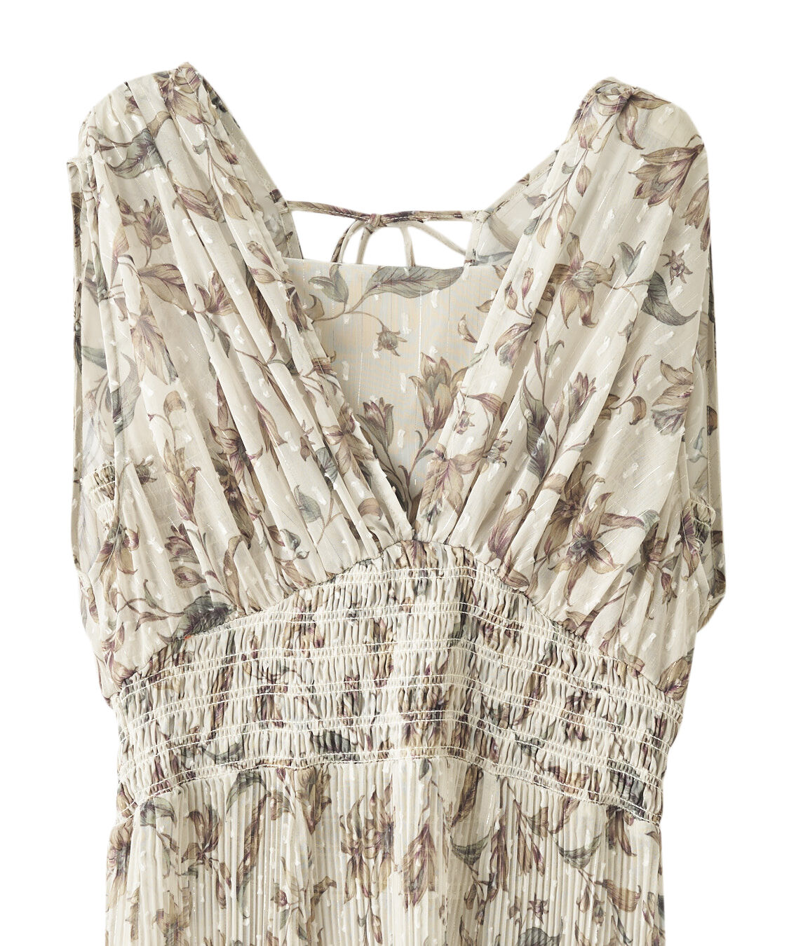 COCO DEAL「ショルダーギャザーフラワープリントワンピース」|ワンピース|