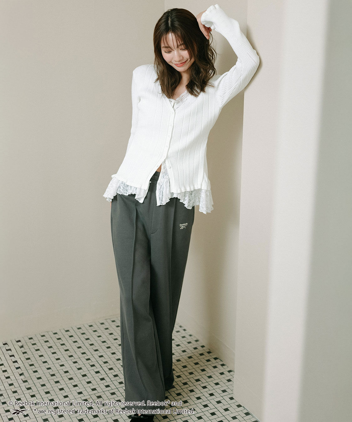 COCO DEAL「《COCO DEAL/Reebok》スウェットワイドパンツ」|その他|