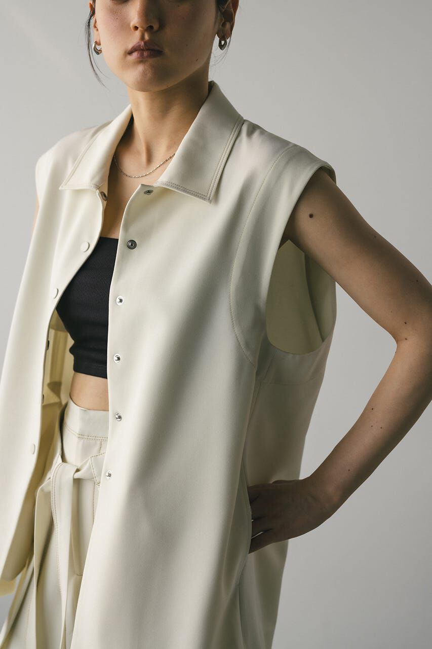 STYLEMIXER「ステッチラインステンカラーベスト」|ダウンベスト・ベスト|