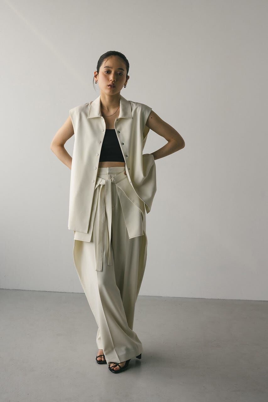 STYLEMIXER「ステッチラインステンカラーベスト」|ダウンベスト・ベスト|