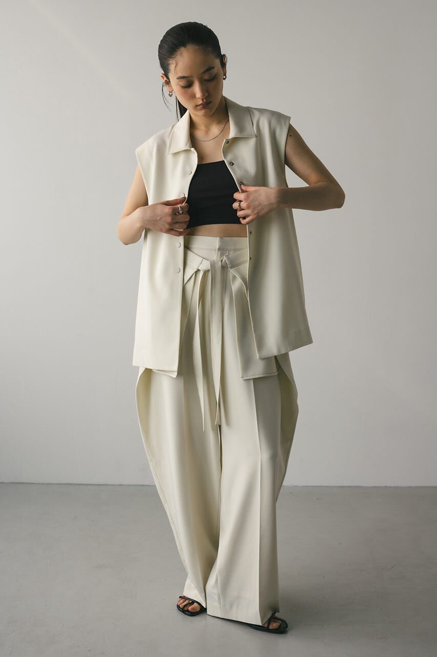 STYLEMIXER「ステッチラインステンカラーベスト」|ダウンベスト・ベスト|