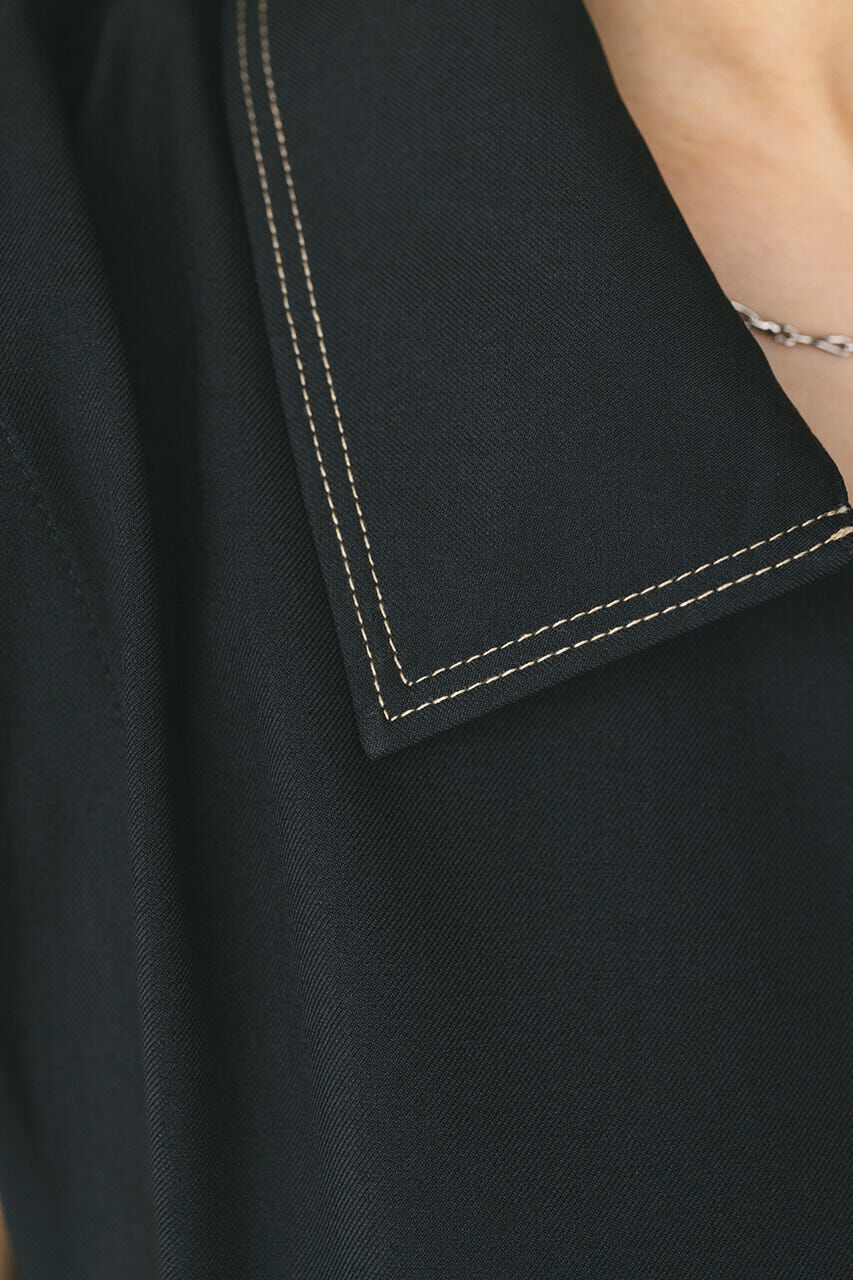 STYLEMIXER「ステッチラインステンカラーベスト」|ダウンベスト・ベスト|