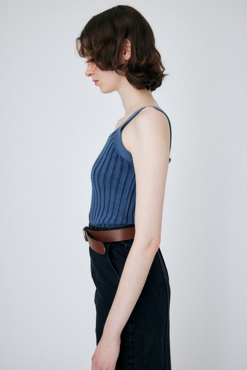 MOUSSY「STONE WASH ニットキャミソール」|タンクトップ|