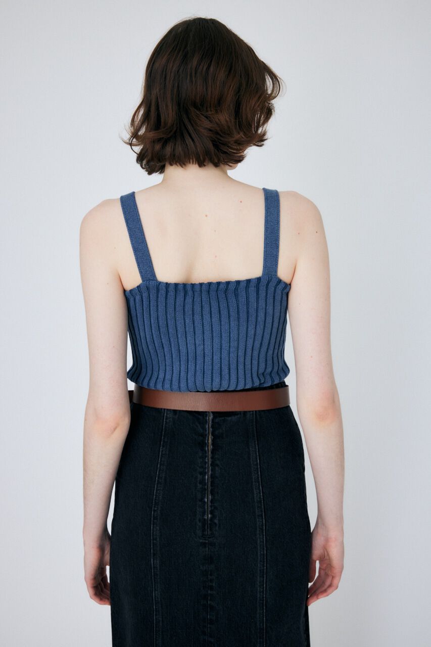 MOUSSY「STONE WASH ニットキャミソール」|タンクトップ|