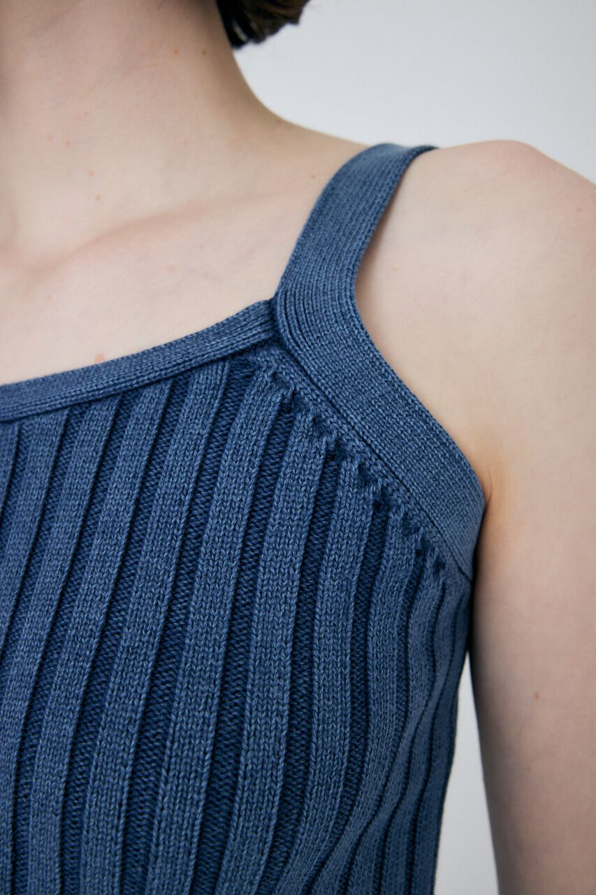 MOUSSY「STONE WASH ニットキャミソール」|タンクトップ|