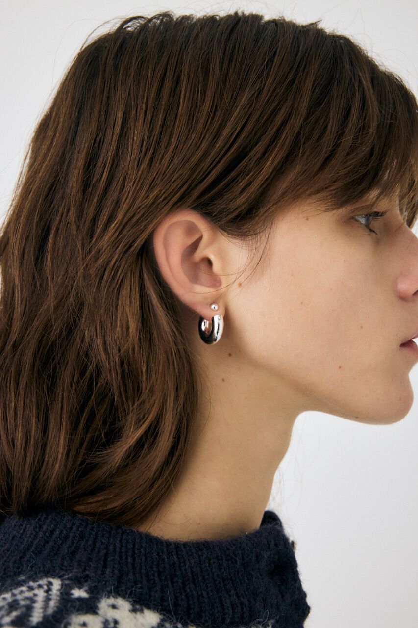 MOUSSY「SLV925 PLATING フープイヤリング」|ピアス|