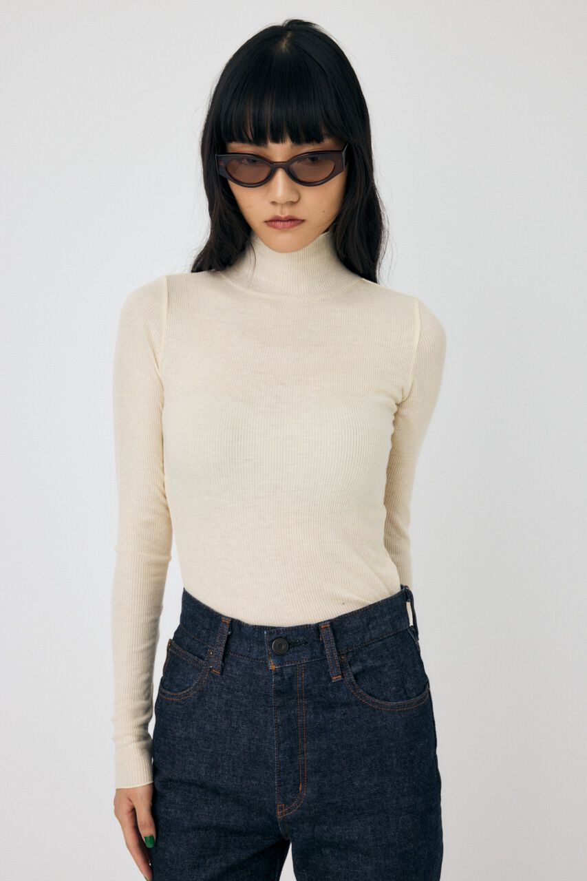 MOUSSY「SOFT TEREKO ハイネックトップス」|Tシャツ・カットソー|