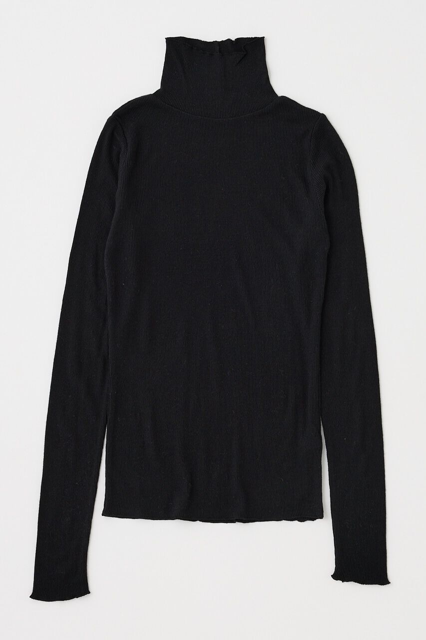MOUSSY「SOFT TEREKO ハイネックトップス」|Tシャツ・カットソー|BLK