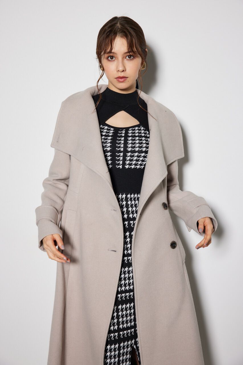 rienda「オーバーネックシンデレララインコート」|その他|