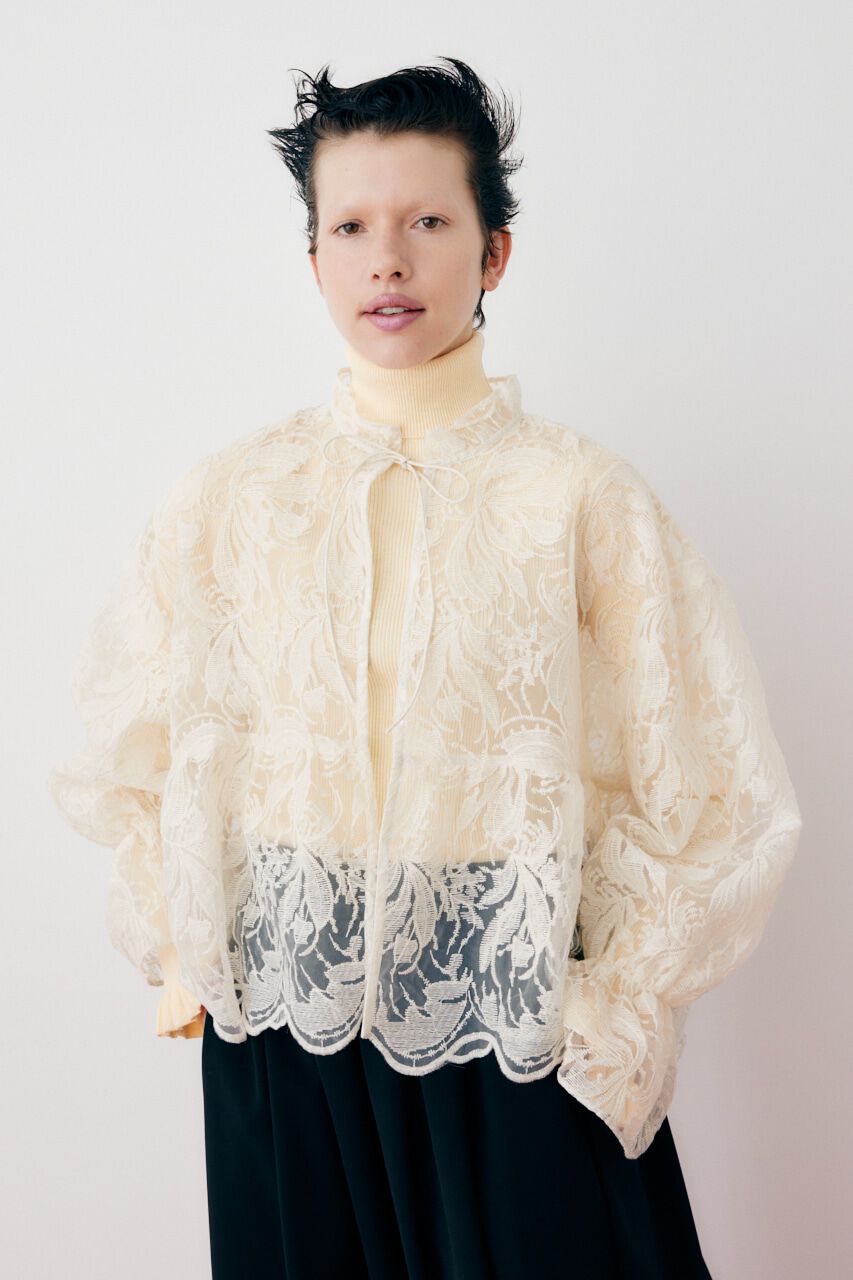 HeRIN.CYE「Lace blouse」|シャツ・ブラウス|WHT