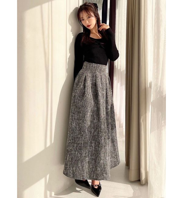 RESEXXY「ウエストタックツイードスカート」|スカート|