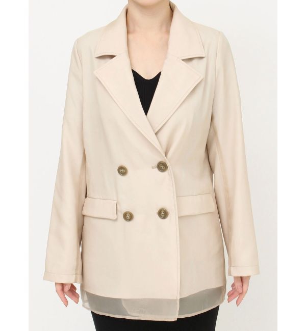 RESEXXY「シアーレイヤードジャケット」|テーラードジャケット|