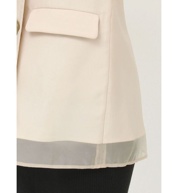 RESEXXY「シアーレイヤードジャケット」|テーラードジャケット|