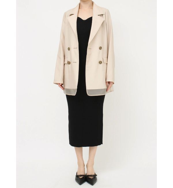 RESEXXY「シアーレイヤードジャケット」|テーラードジャケット|