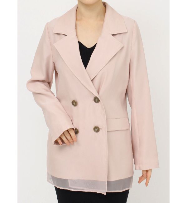 RESEXXY「シアーレイヤードジャケット」|テーラードジャケット|