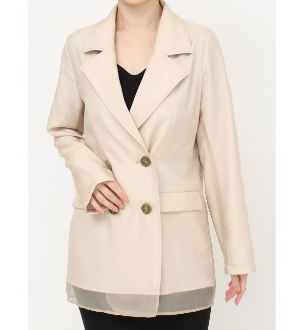 RESEXXY「シアーレイヤードジャケット」|テーラードジャケット|