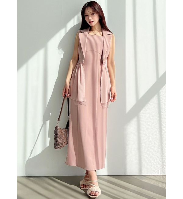 RESEXXY「Iラインキャミワンピース【セットアップ着用可能/ピンクWEB限定カラー】」|ワンピース|
