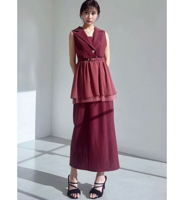 RESEXXY「Iラインキャミワンピース【セットアップ着用可能/ピンクWEB限定カラー】」|ワンピース|