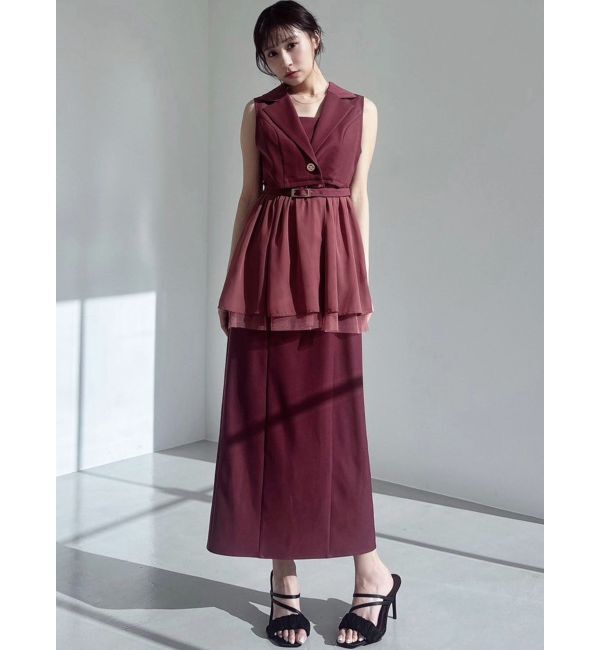 RESEXXY「Iラインキャミワンピース【セットアップ着用可能/ピンクWEB限定カラー】」|ワンピース|