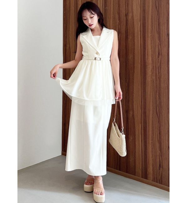 RESEXXY「Iラインキャミワンピース【セットアップ着用可能/ピンクWEB限定カラー】」|ワンピース|