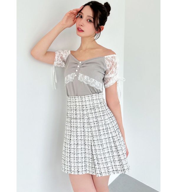 RESEXXY「レースドッキングTシャツ」|Tシャツ・カットソー|