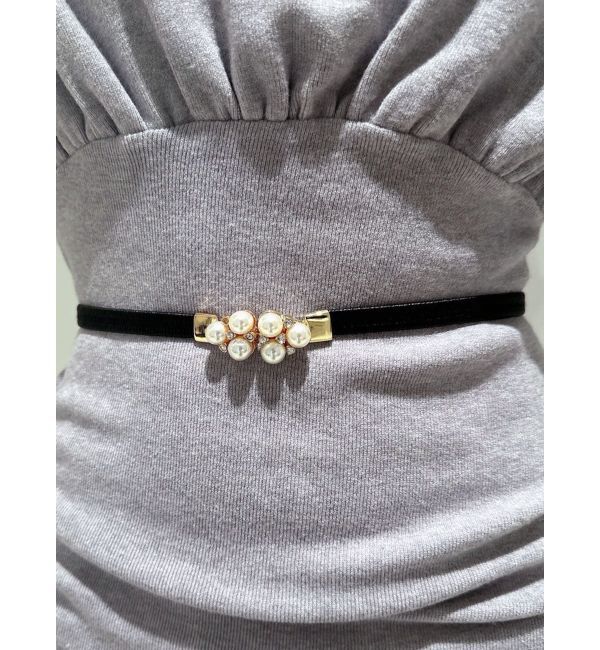 RESEXXY「ポイントパールゴムベルト」|ベルト|ブラック