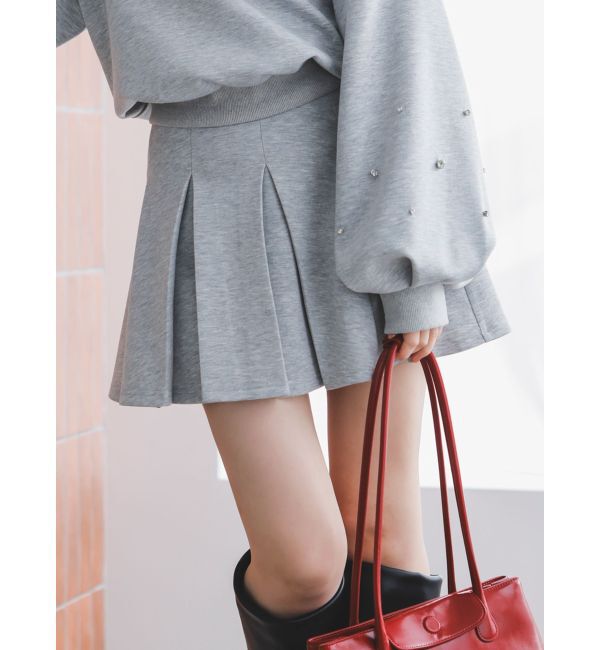 dazzlin「【セットアップ対応】ボックスプリーツカットミニスカート」|スカート|