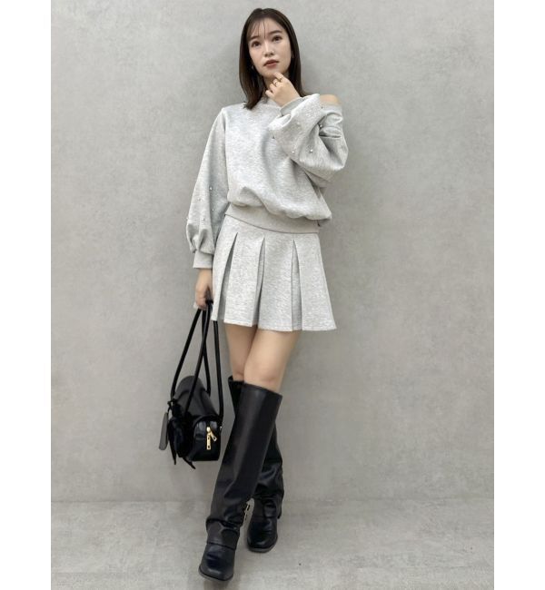 dazzlin「【セットアップ対応】ボックスプリーツカットミニスカート」|スカート|