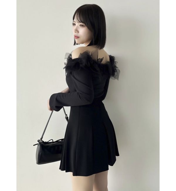 dazzlin「【セットアップ対応】ボックスプリーツカットミニスカート」|スカート|