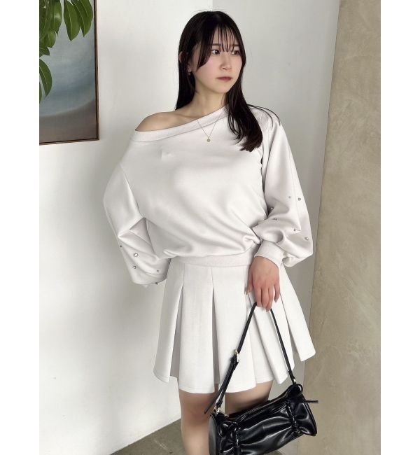 dazzlin「【セットアップ対応】ボックスプリーツカットミニスカート」|スカート|