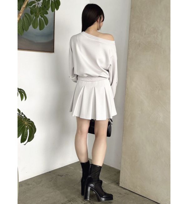 dazzlin「【セットアップ対応】ボックスプリーツカットミニスカート」|スカート|