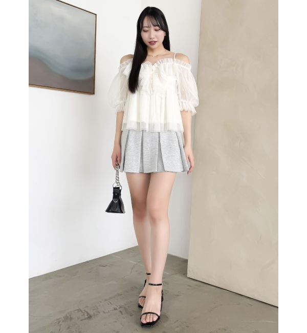 dazzlin「【セットアップ対応】ボックスプリーツカットミニスカート」|スカート|