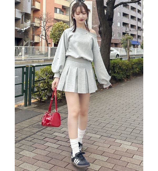 dazzlin「【セットアップ対応】ボックスプリーツカットミニスカート」|スカート|