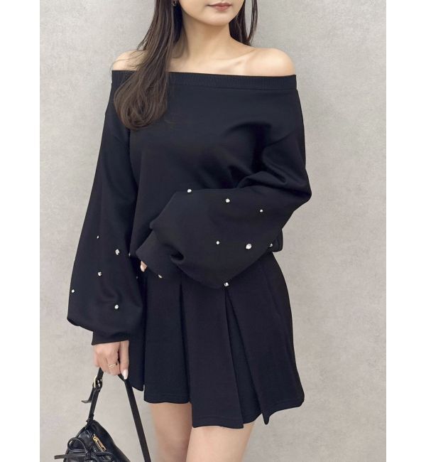 dazzlin「【セットアップ対応】ボックスプリーツカットミニスカート」|スカート|