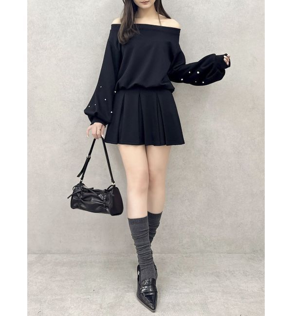 dazzlin「【セットアップ対応】ボックスプリーツカットミニスカート」|スカート|