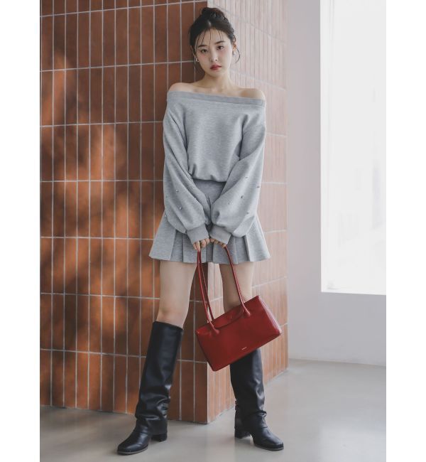 dazzlin「【セットアップ対応】ボックスプリーツカットミニスカート」|スカート|