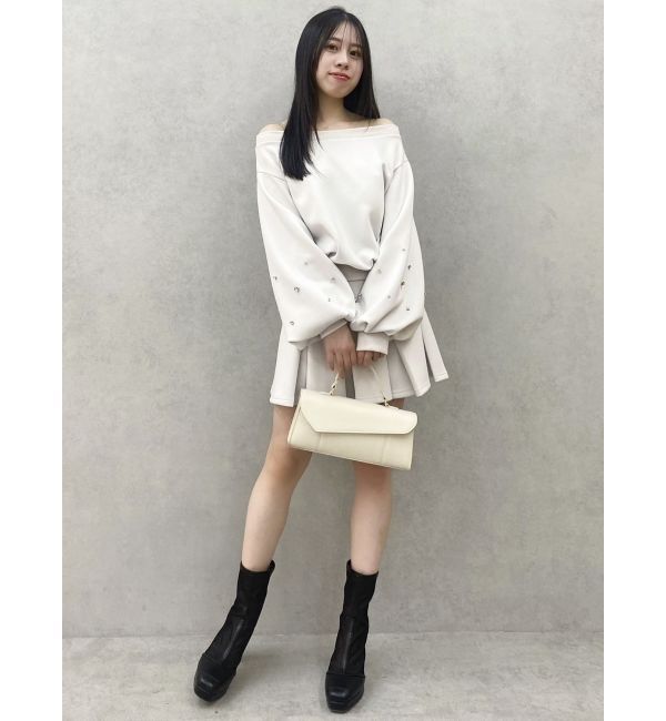 dazzlin「【セットアップ対応】ボックスプリーツカットミニスカート」|スカート|