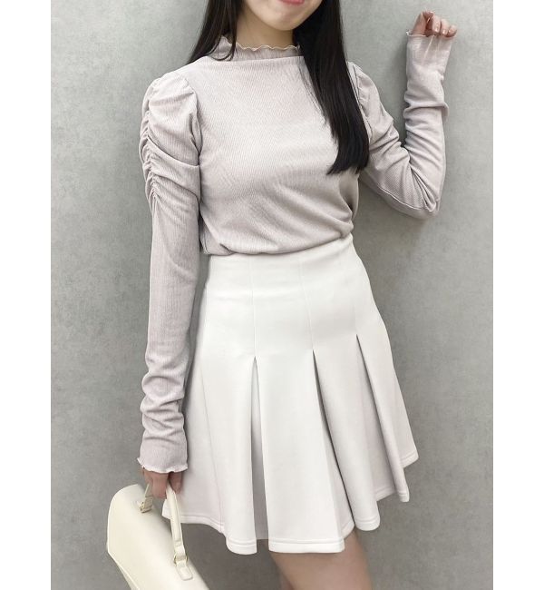 dazzlin「【セットアップ対応】ボックスプリーツカットミニスカート」|スカート|