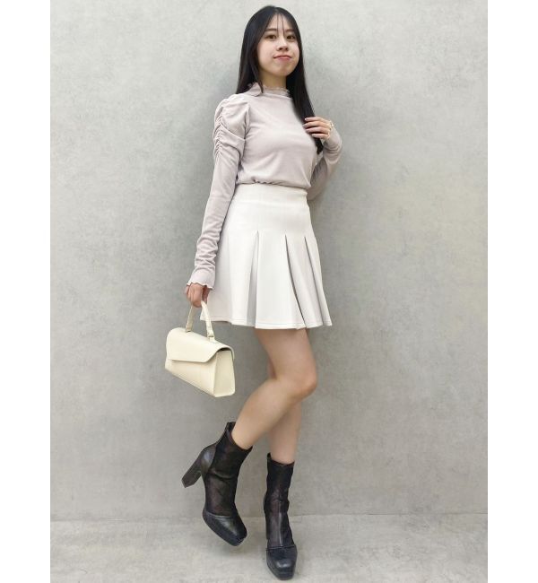 dazzlin「【セットアップ対応】ボックスプリーツカットミニスカート」|スカート|
