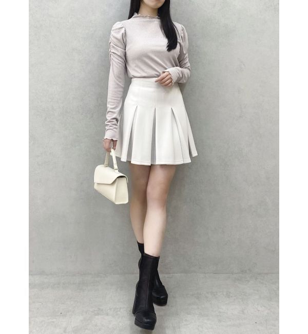 dazzlin「【セットアップ対応】ボックスプリーツカットミニスカート」|スカート|